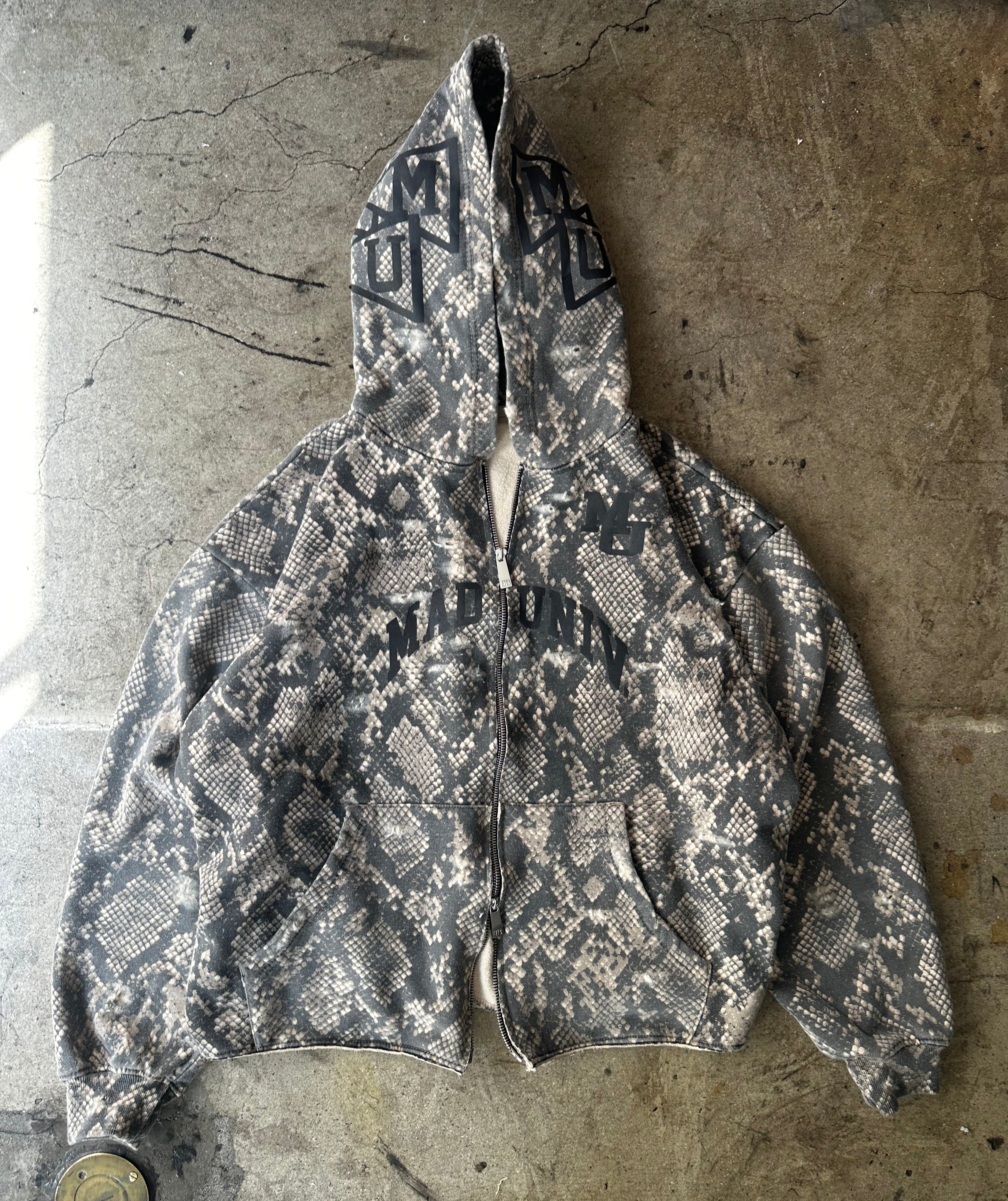Killer Python Distressed Hoody