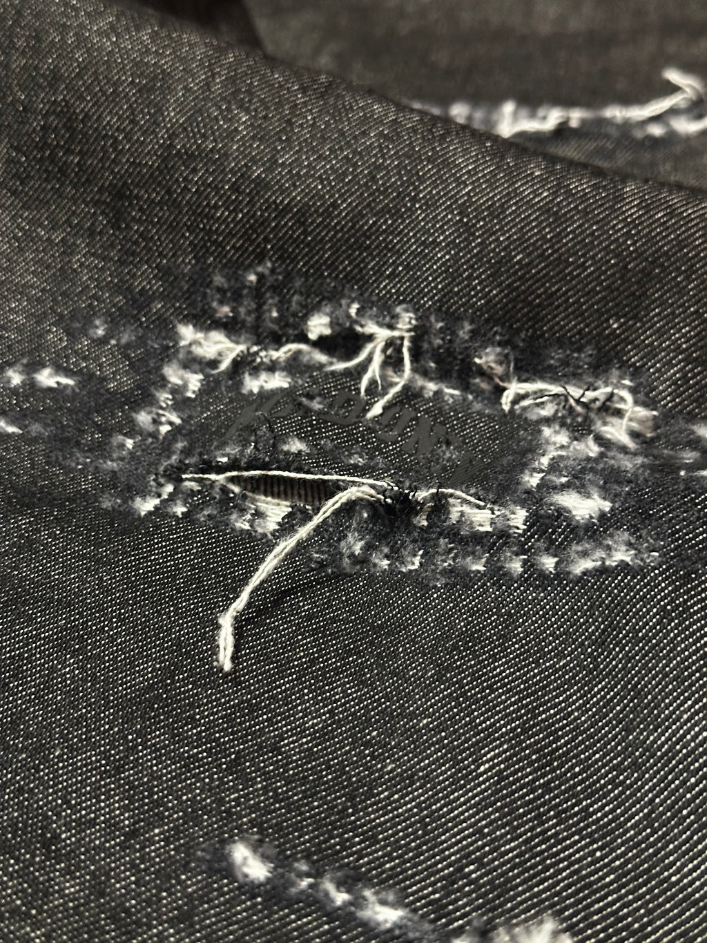 Raw Denim Salt and Pepper Carpenter Jeans