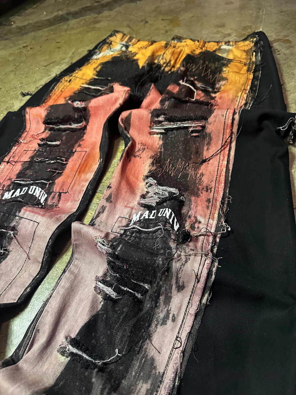 1 of 1 Distressed Super Baggy Denim