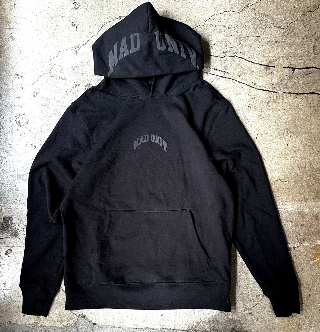 French Terry Black on Black Hoody
