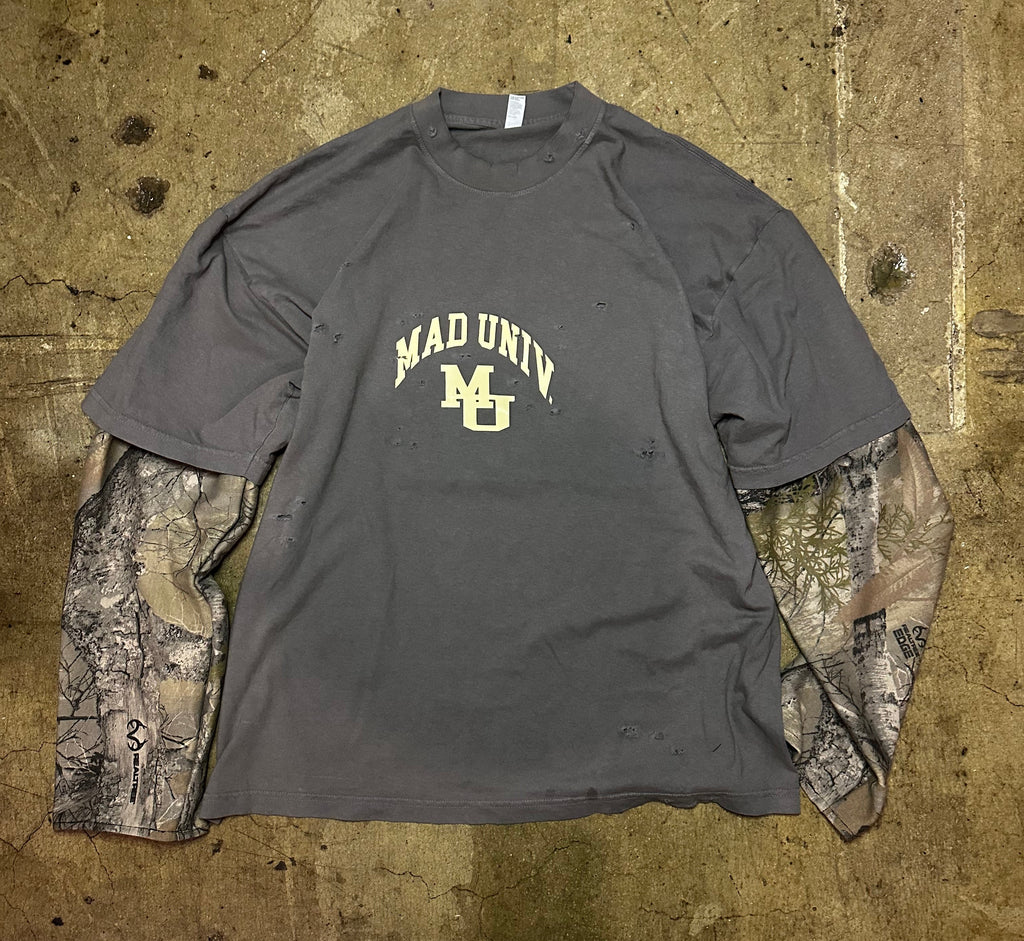 Charcoal Real Tree Longsleeve Heavy Weight Long Sleeve Top