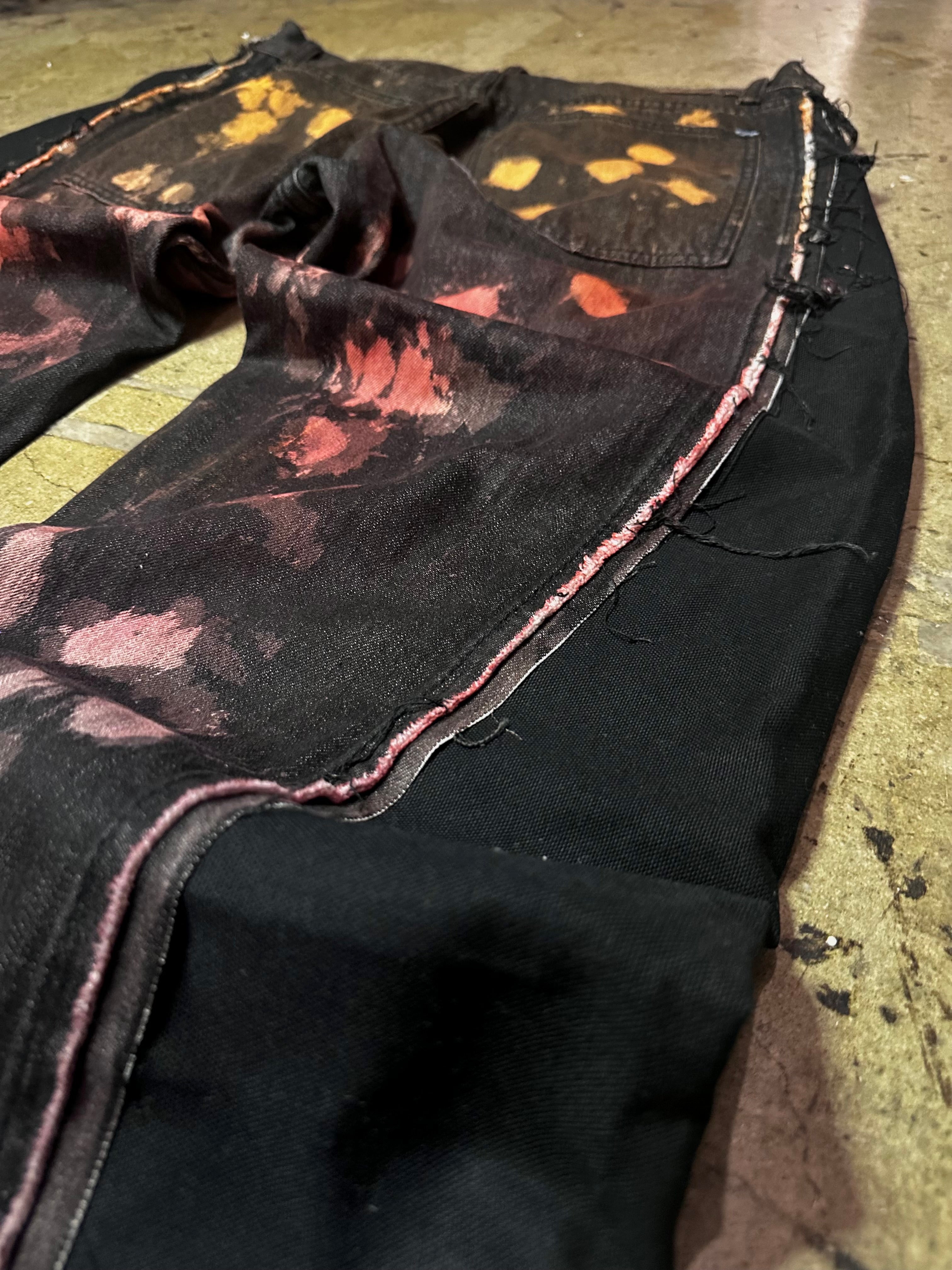 1 of 1 Distressed Super Baggy Denim