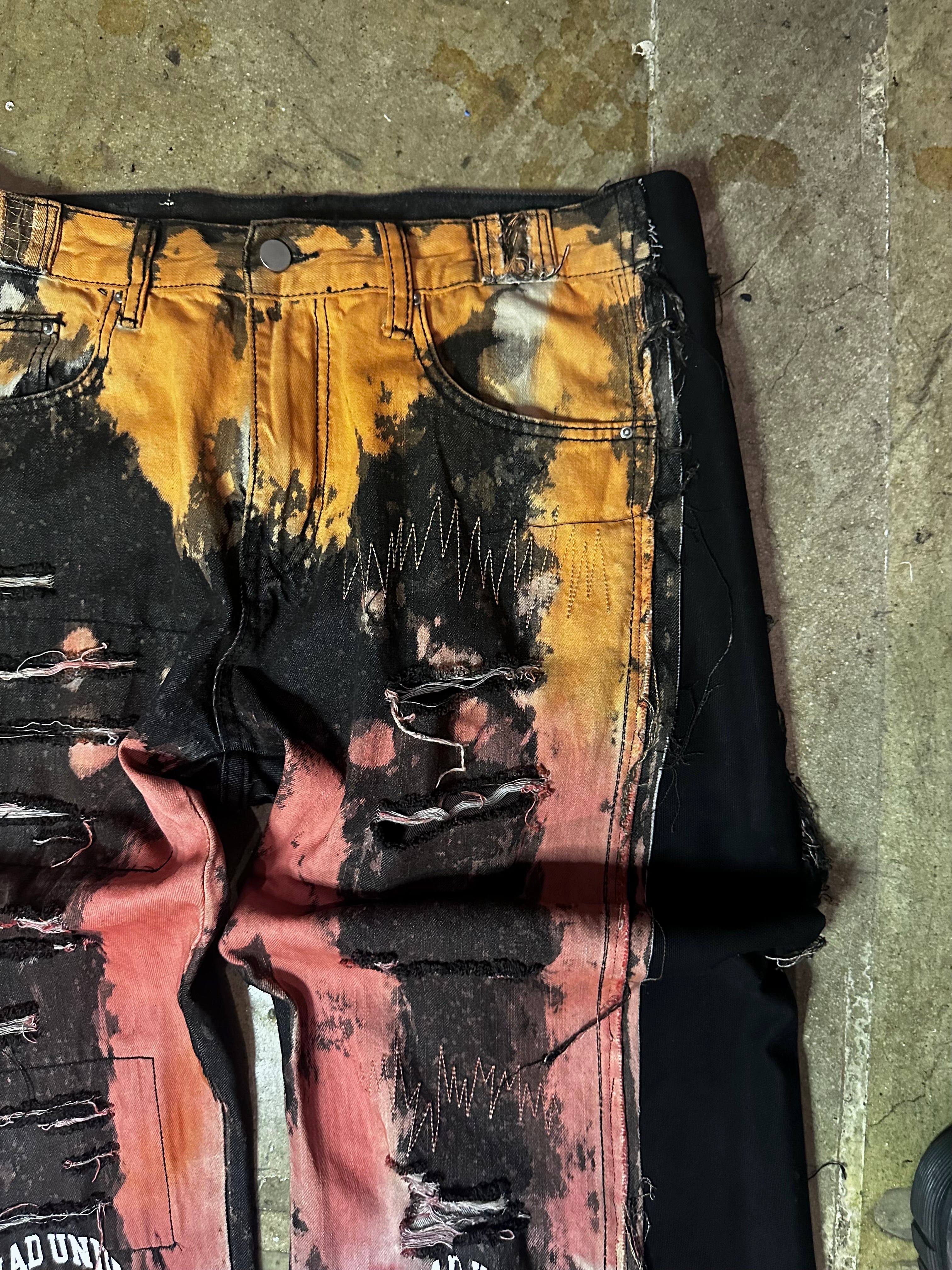 1 of 1 Distressed Super Baggy Denim