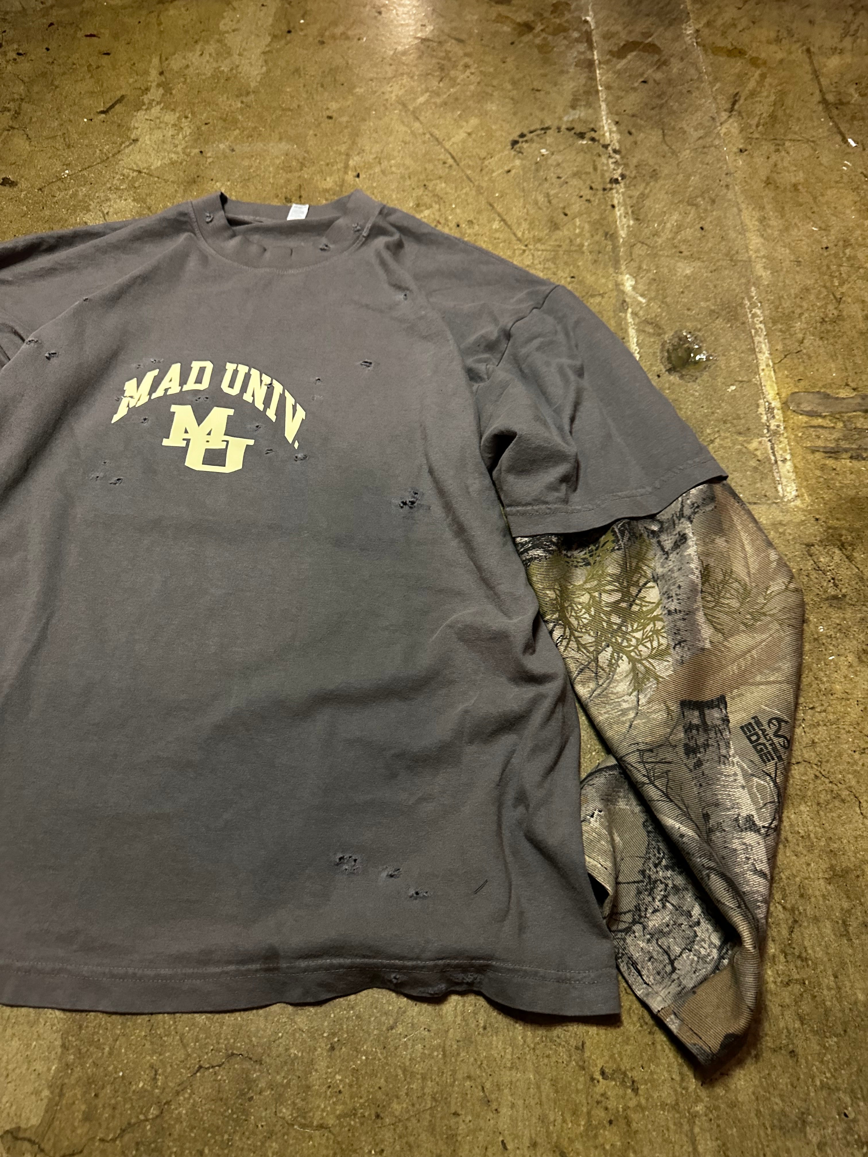 Charcoal Real Tree Longsleeve Heavy Weight Long Sleeve Top